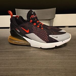 Nike Air Max 270 Black and Red Sneakers